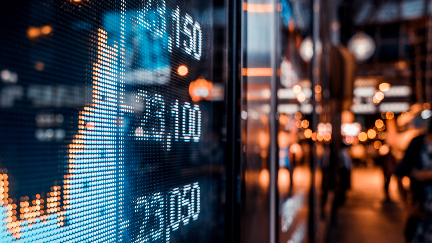 Zoomed image of real-time chart of network