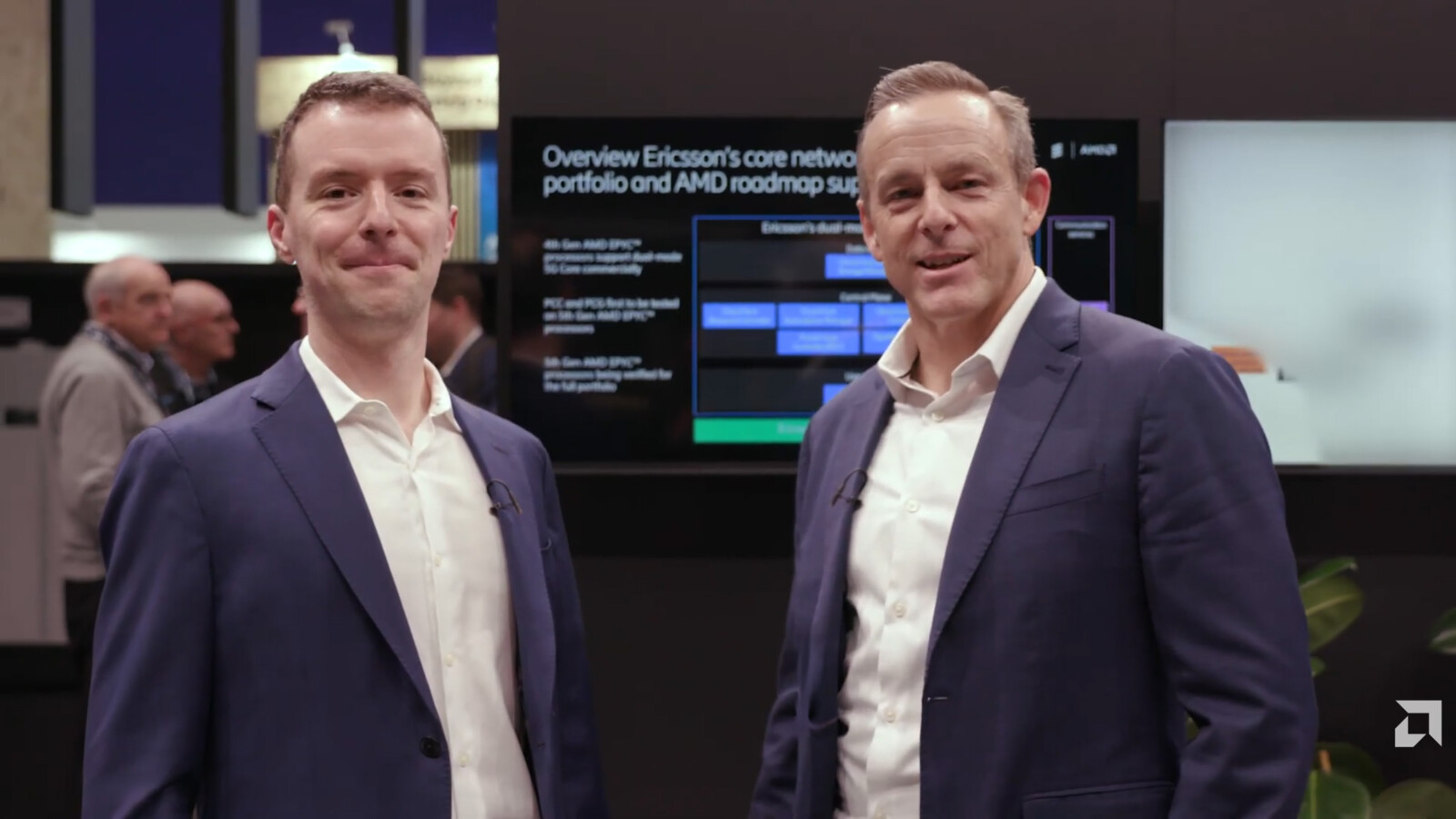 Derek Dicker, CVP at AMD and Joao Monteiro Soares, Head of Cloud Infrastructure at Ericsson