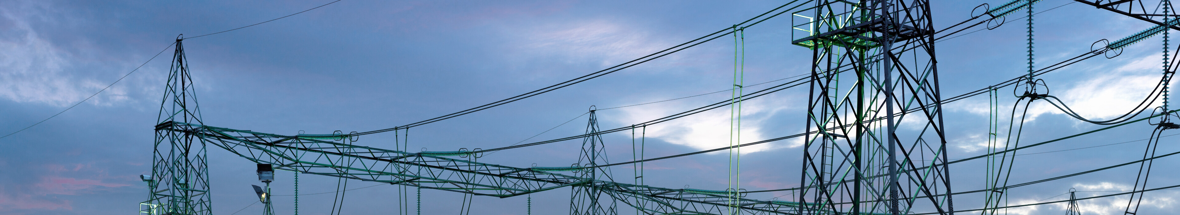 Substation at night