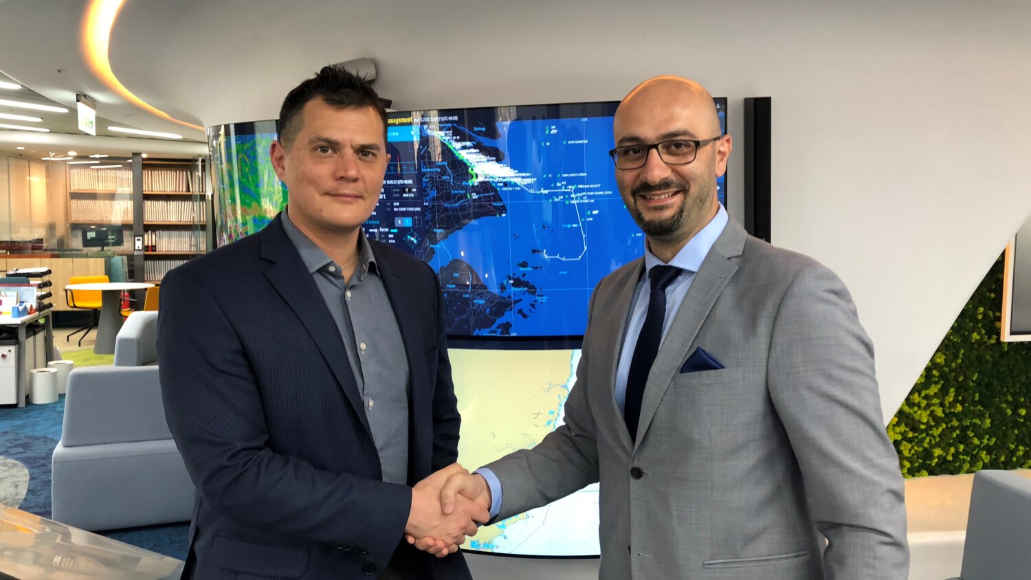 Jeff Hsu, Executive Vice President, U-MING Marine Transport Corporation and Chafic Nassif, President, Ericsson Taiwan.