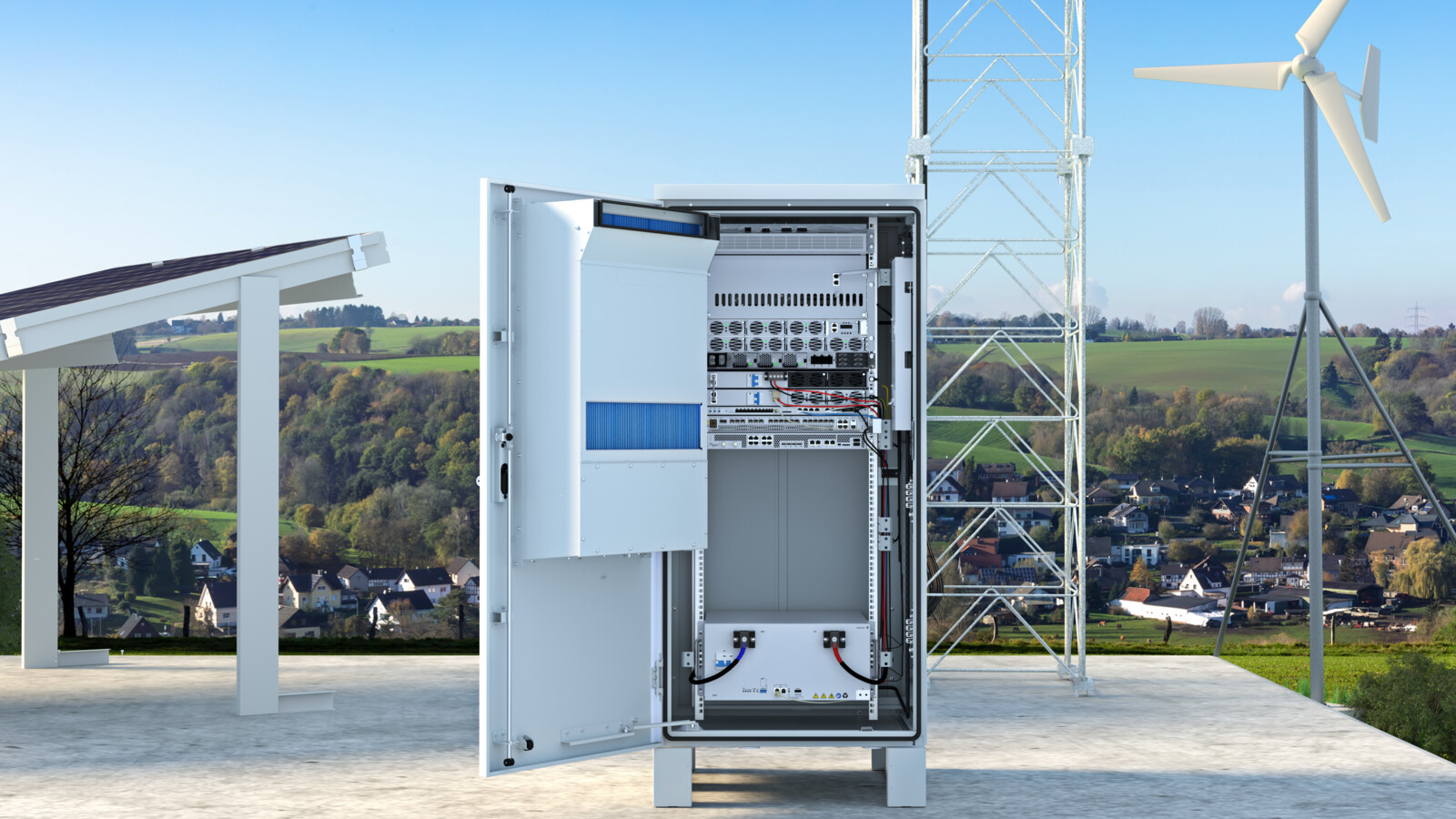 Smart energy services frequency regulation site