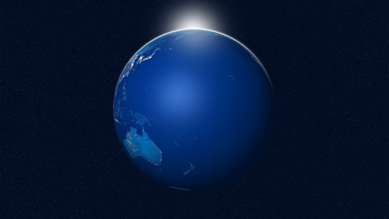 Blue image of earth
