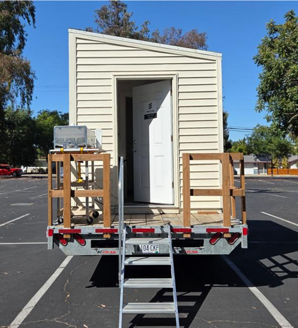 Figure 2 : Front view of small house on wheels