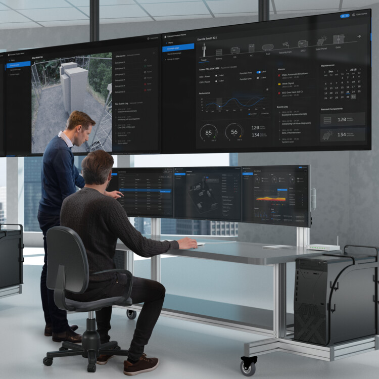 People working in Network Operation Center.