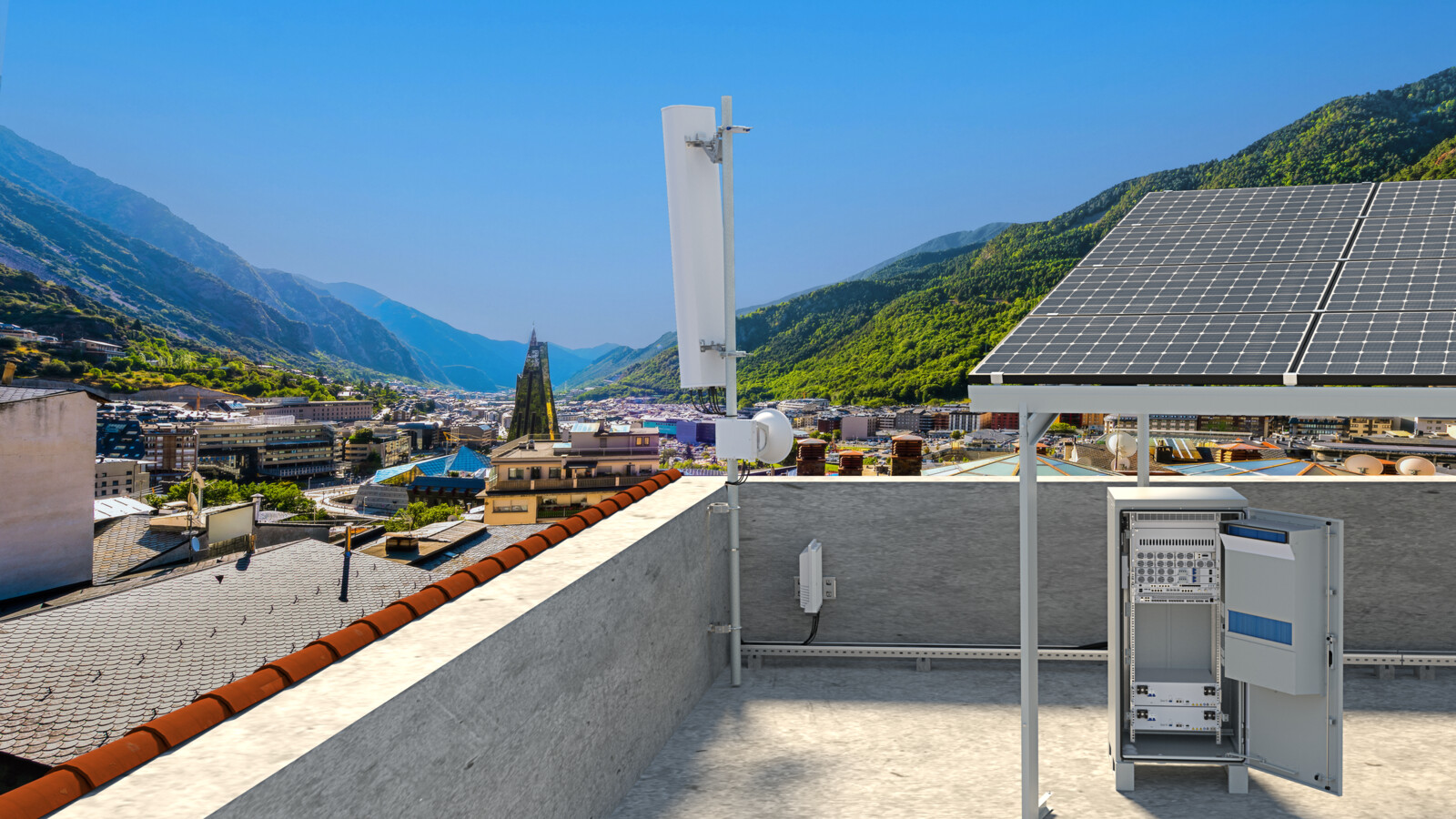 Smart solar hybrid urban site