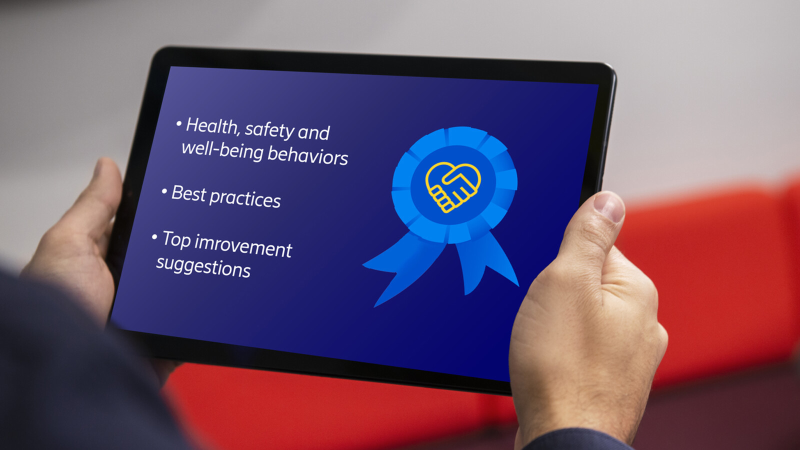 Health, Safety and Well-being Supplier recognition badge.