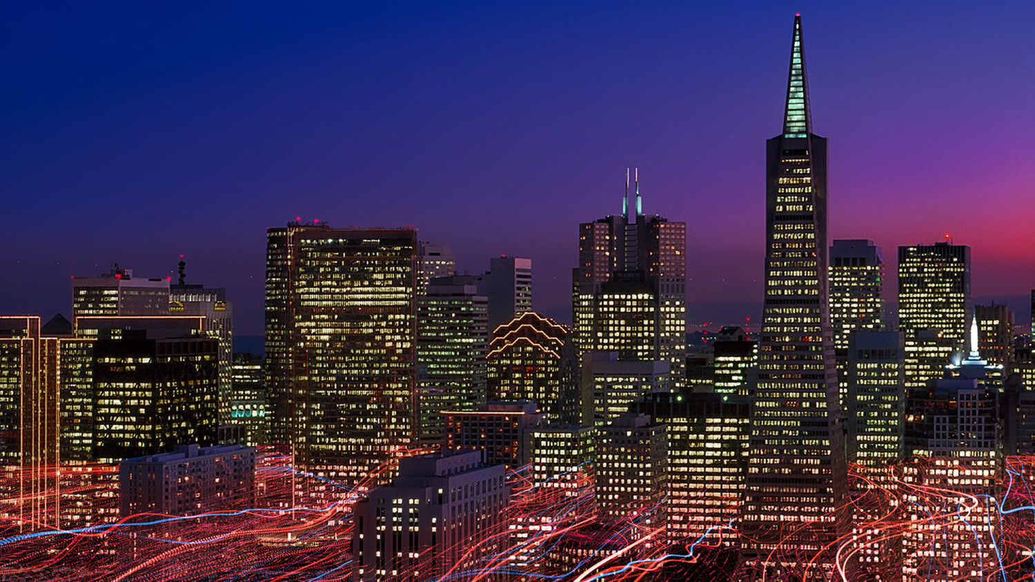 City view at night time