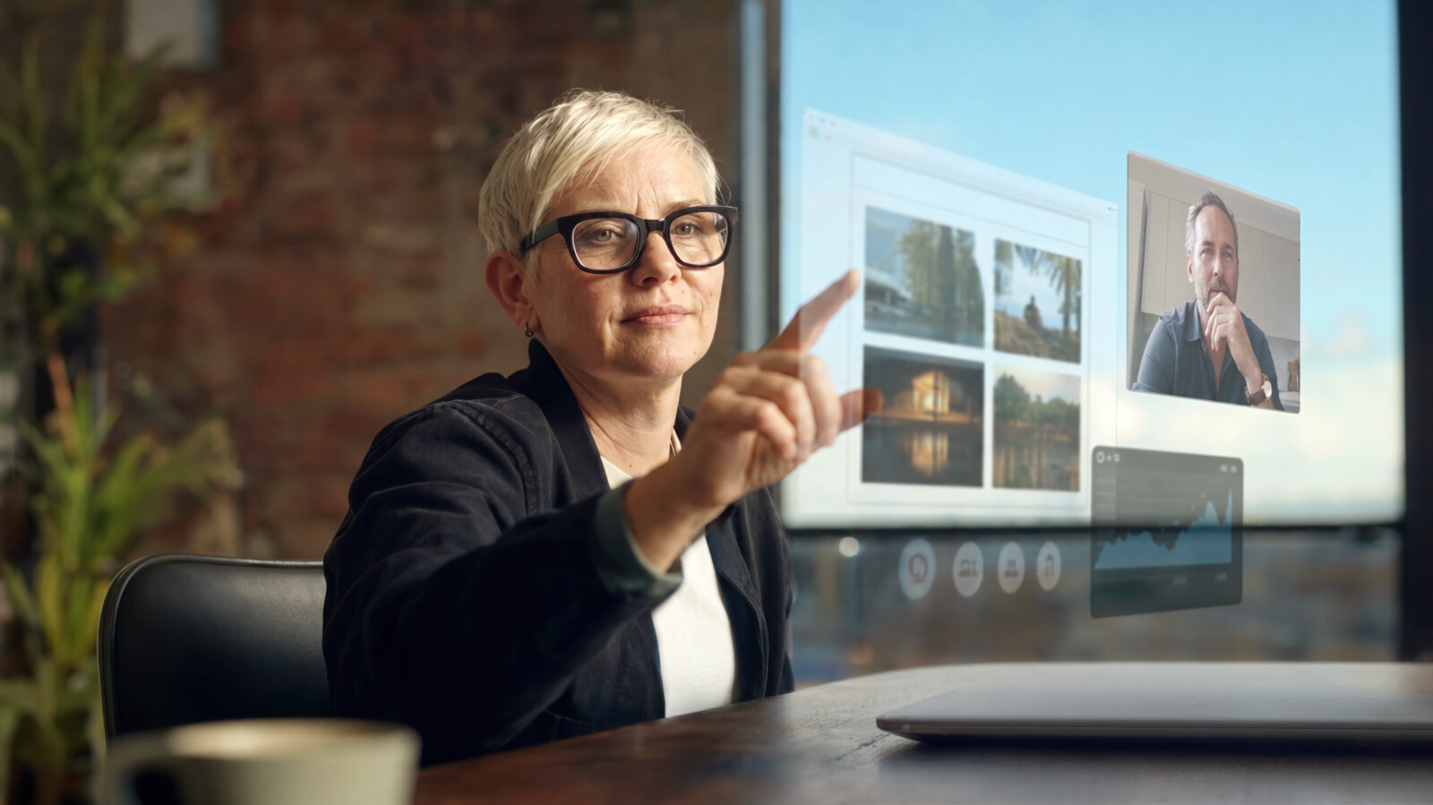 AI generated mixed reality office