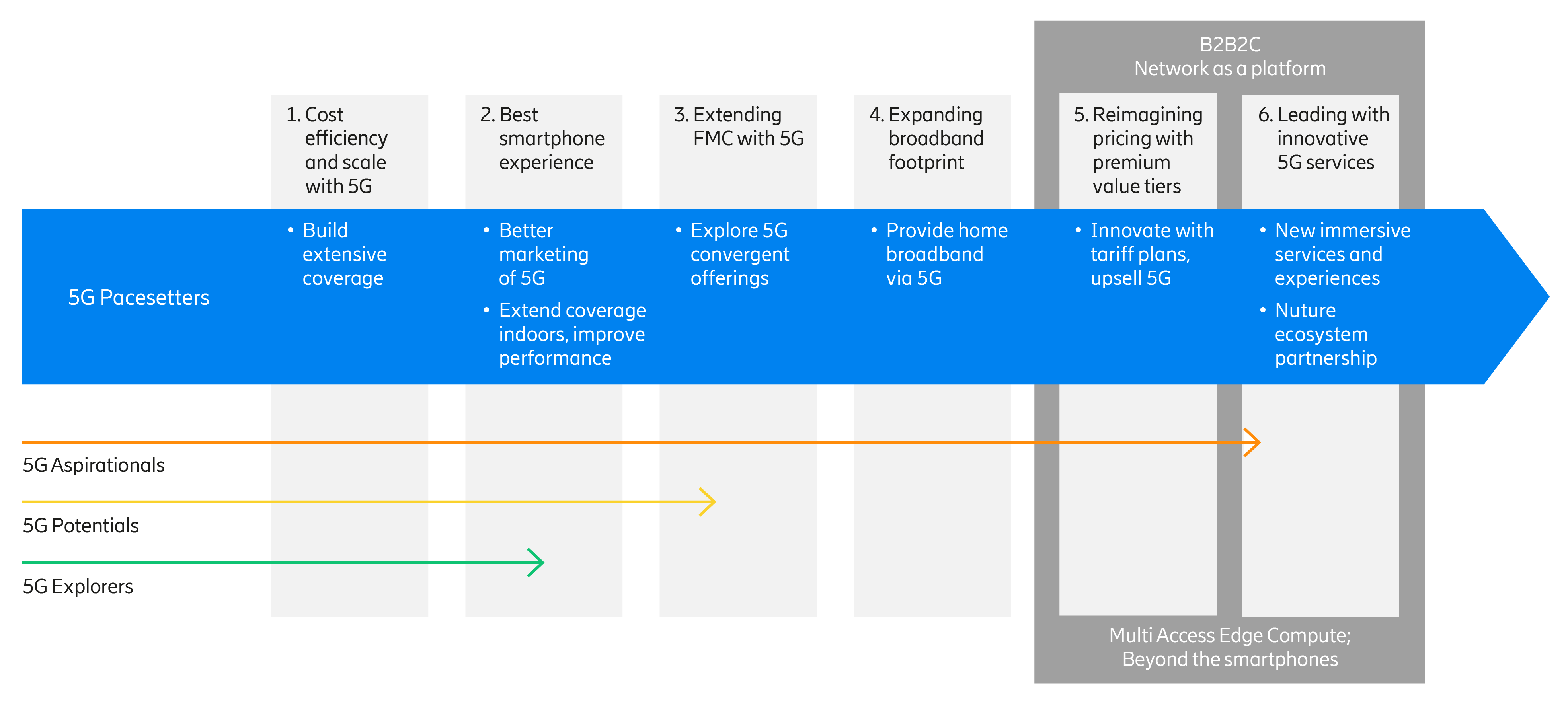 Strategic options for the 5G consumer market and related paths to growth