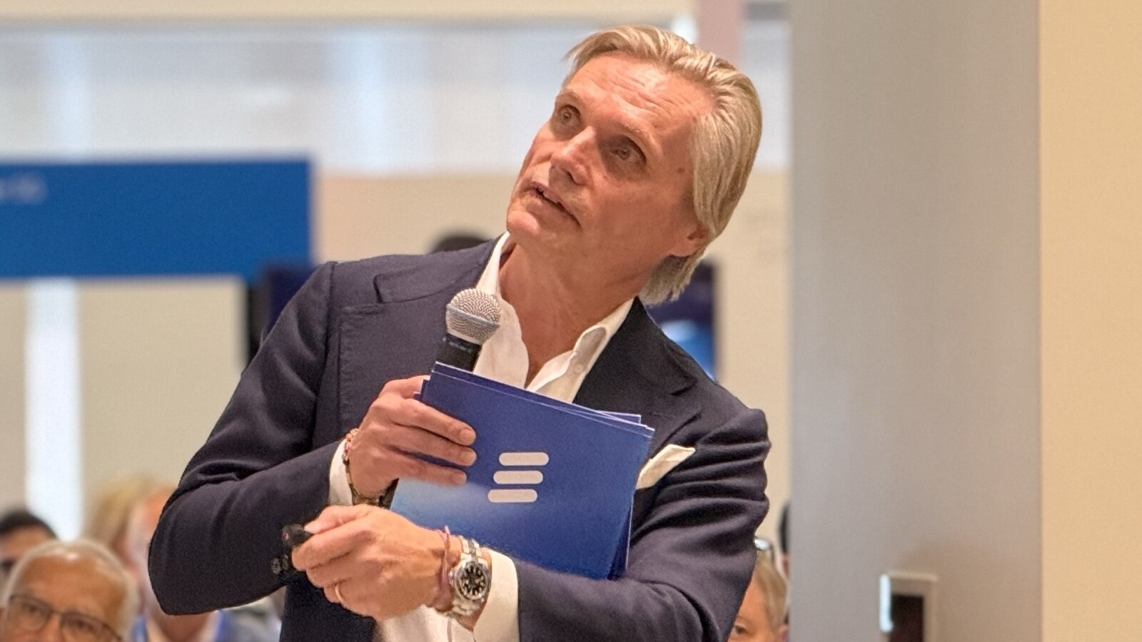 Head of BNEW, Fredrik Jejdling, presents at the analyst and partner day,  Ericsson D-15 Innovation Center, Santa Clara, Califormna, 7 November 2024.