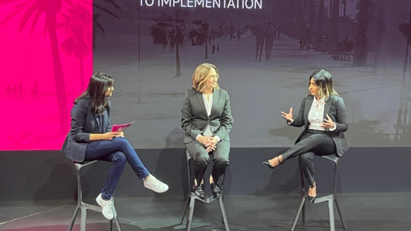 Sashieka speaking at an event