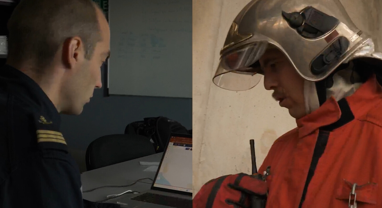 fireman and policeman talks