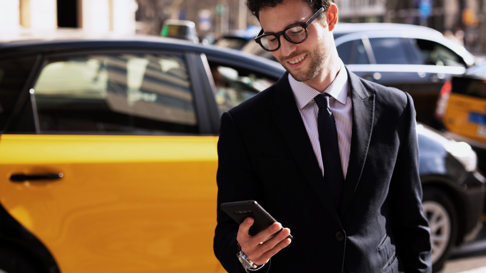 Man holding a phone.