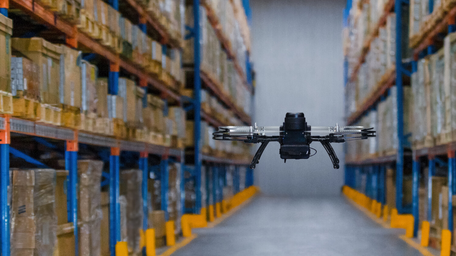 Drone used in warehouse