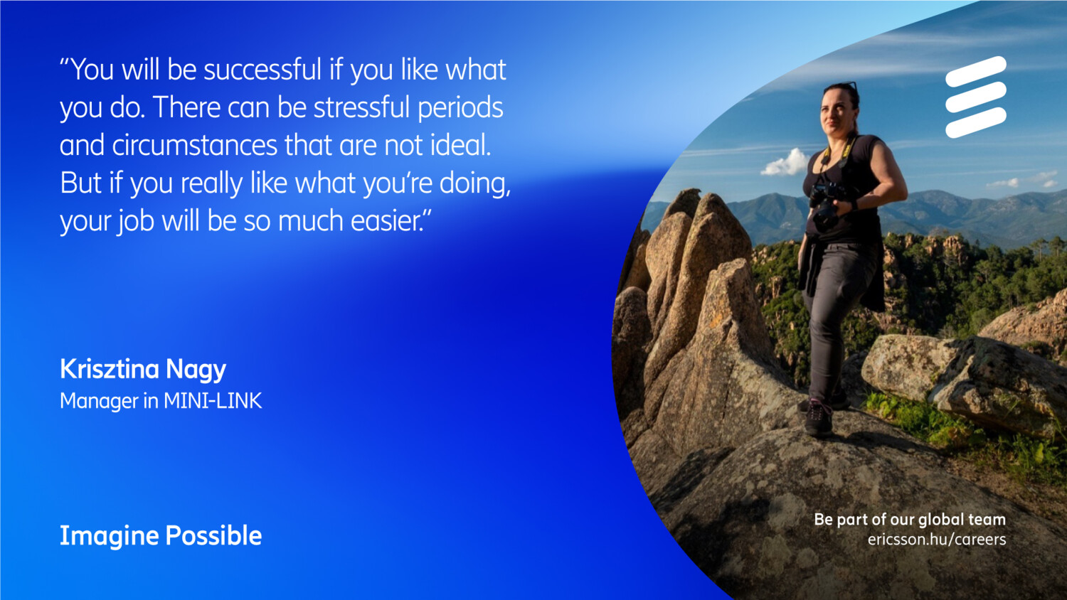 Women on top of a hill.