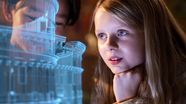 Child involved in immersive experience