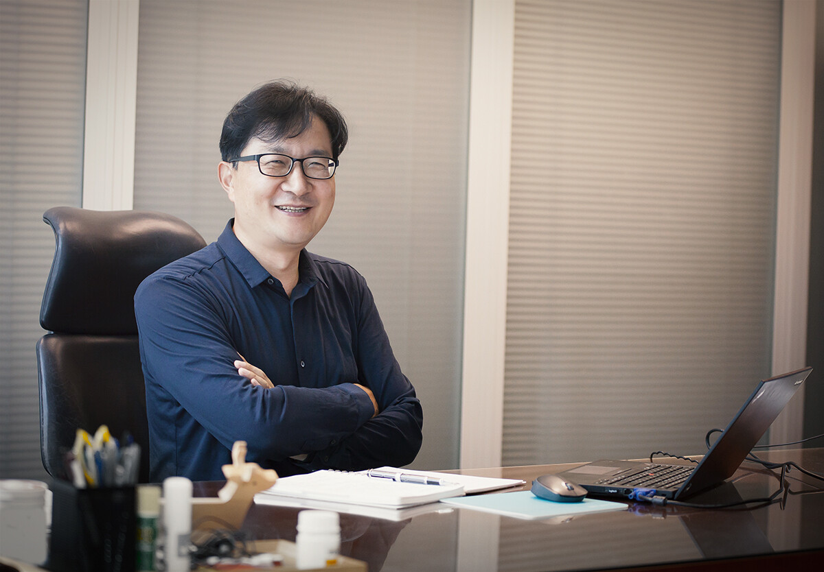 Mr Park at his office