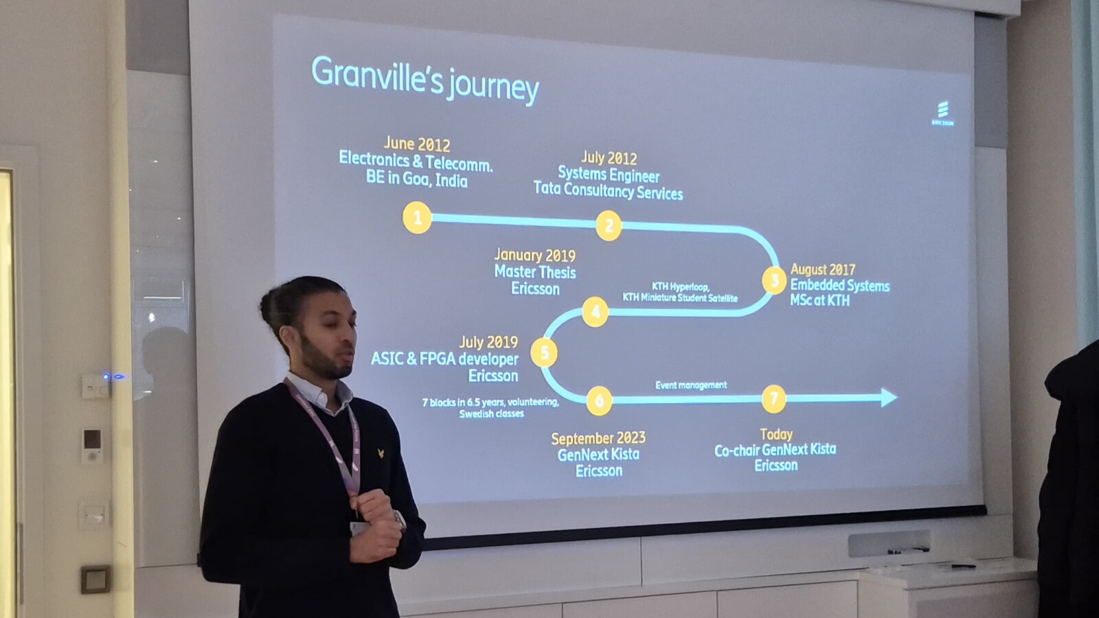 employee testimonial presenter