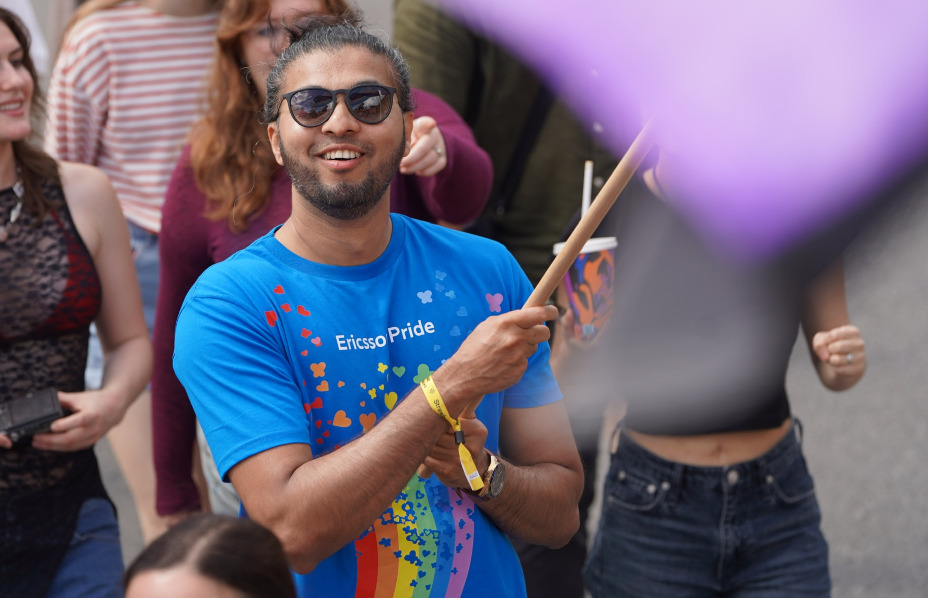 Granville at Stockholm Pride for Ericsson