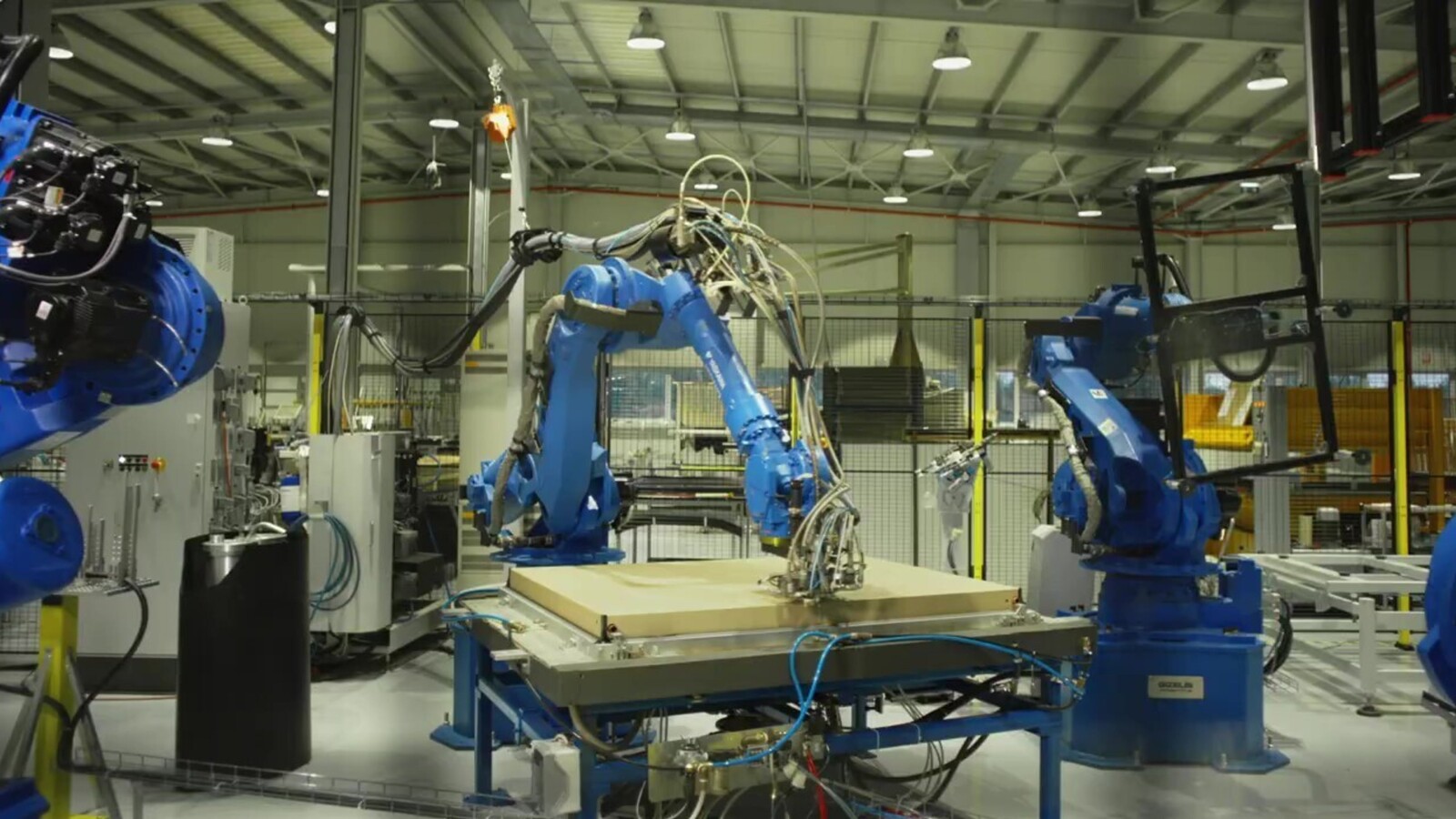 Manufacturing robots.