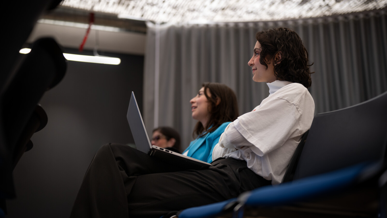 Colleagues or customers listening