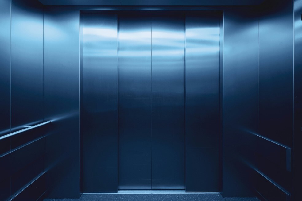 Elevator from inside.