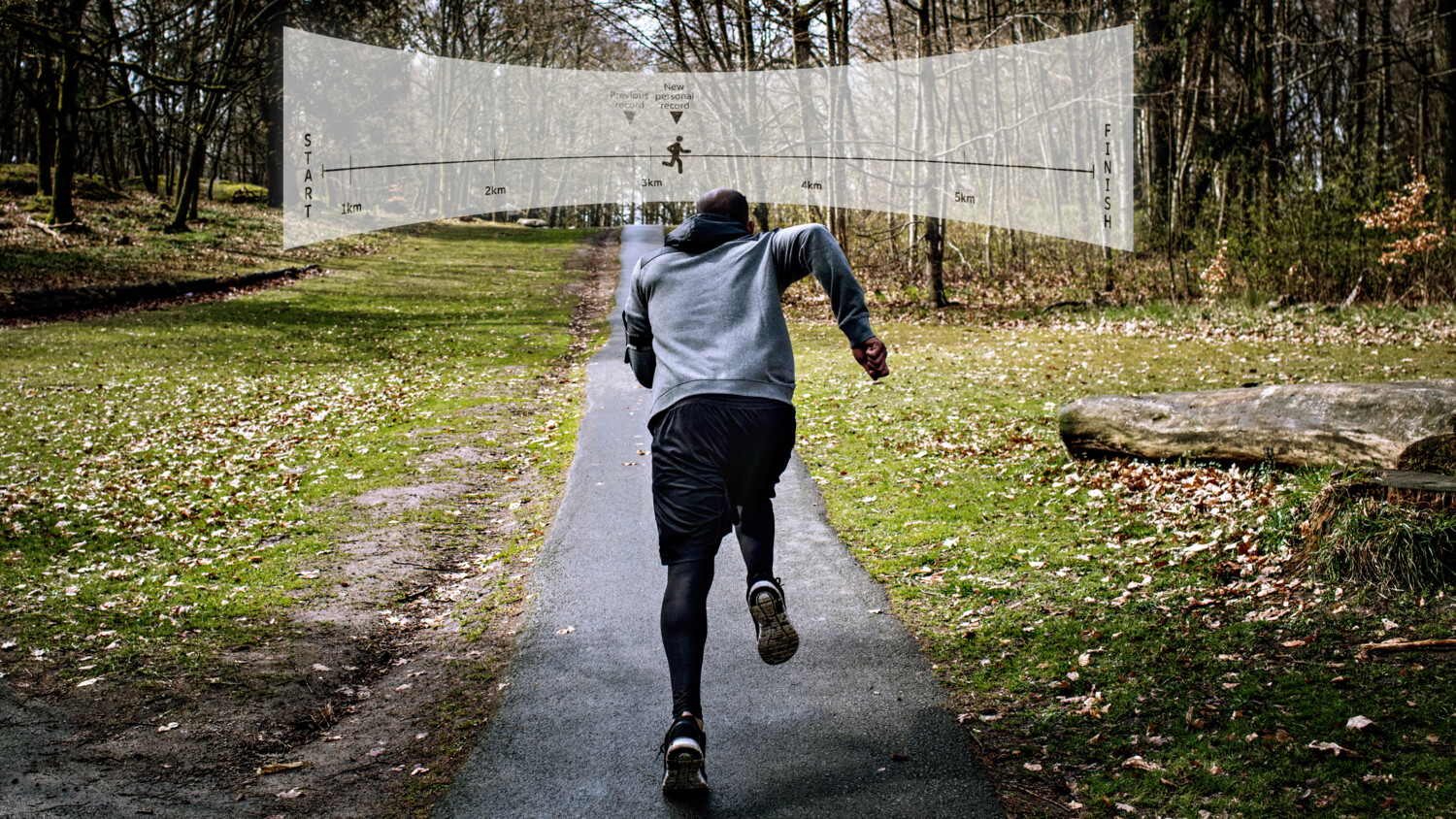 AR enhanced entertainment - running