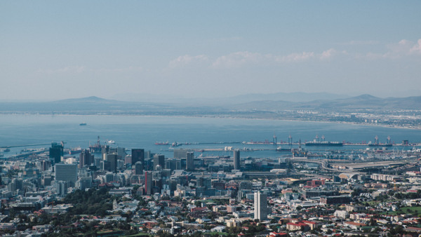 Sky in metropolitan area