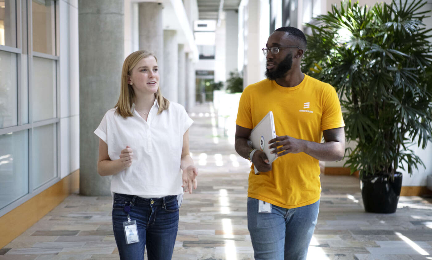 Two colleagues in office
