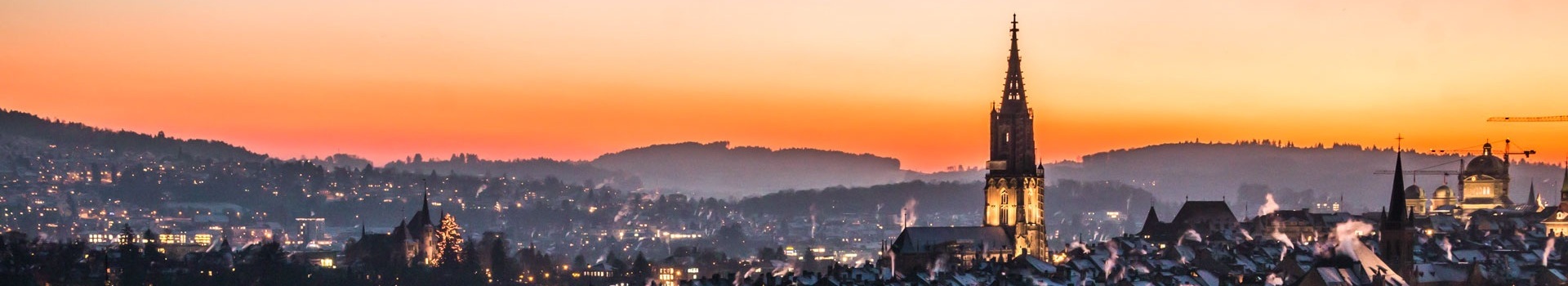 View over roof tops in Switzerland.