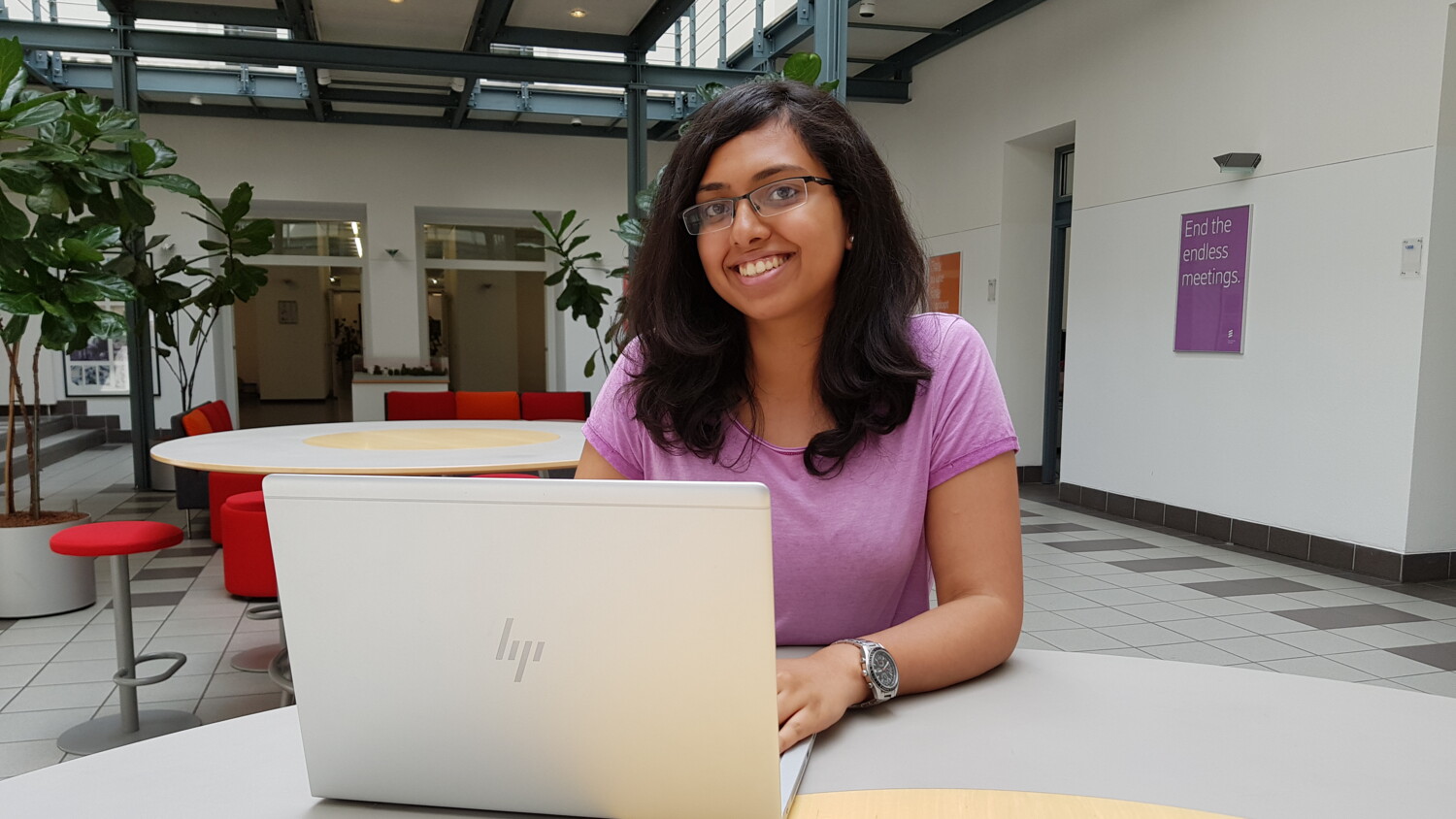 Elizabeth Abraham - Ericsson intern.